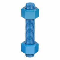 USA FASTENER Fully Threaded Stud: 7/8"-9 Thread Size, Steel, Grade B7, PTFE Coated, 5 in Lg, 20 PK (MPN B7-.875-5-20)