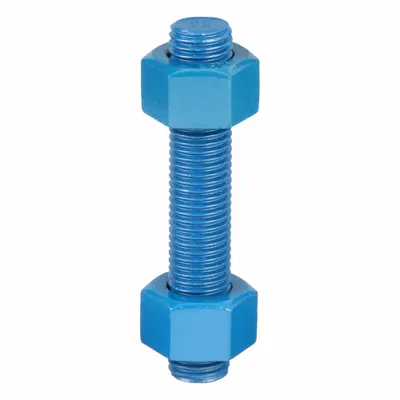 USA FASTENER Fully Threaded Stud: 7/8"-9 Thread Size, Steel, Grade B7, PTFE Coated, 5 in Lg - PTFE-Coated Fully-Threaded Rods & Studs