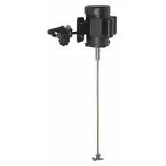 This electric propeller mixer is designed for side-mount clamp installation on drums. It features a 32-inch shaft with three blades and a TEFC enclosure. Suitable for blending and mixing fluids in industrial applications such as paints, chemicals, and adhesives.
