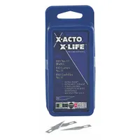 X-ACTO Replacement Blade: 1 17/32 in Blade Lg, 11/32 in Blade Wd, 43WA45/43WA46, 100 PK (MPN X611)