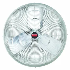 This Dayton industrial fan features a 24-inch blade diameter and a 1/2 hp motor operating on 208 to 230/460V AC. It is non-oscillating with a single speed, designed for post mounting. Suitable for spot cooling in fixed positions within warehouses, factories, and workshops.