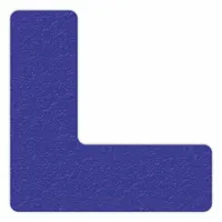 Floor Marking Tape: L, Solid, Blue, No Legend, 6 in x 6 in, 0.58 mil Tape Thick, INCOM, LM, 25 PK (MPN LM110B)
