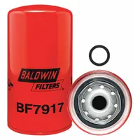BALDWIN FILTERS Fuel Filter: Spin-On, 3 11/16 in Outside Dia, 7/8"-14 Thread Size, Cellulose, BF7917