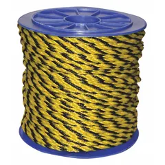 APPROVED VENDOR Light-Weight Utility Rope, 5/16 in Dia, 325 lb WLL, Black