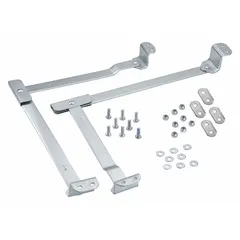 Replacement spreader brace kit for Louisville Ladder brand ladders. Includes one pair of spreader braces. Designed for use with manufacturer model number FS1410HD. Provides structural stability during ladder setup.