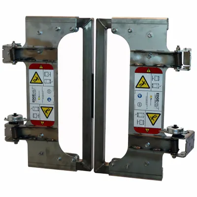 PS INDUSTRIES Width Adjustable Double-Door Metal Safety Gate