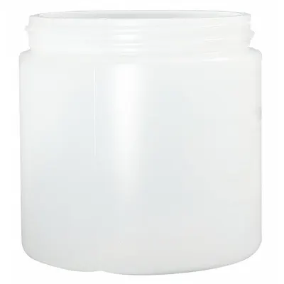 QORPAK Jar: HDPE, 6.1 fl oz, 93 mm Body Dia, 89-400 mm Screw Closure Size, 95 mm Ht - HDPE Lab Jars