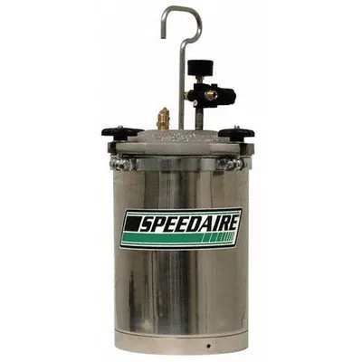 SPEEDAIRE Paint Pressure Tank, 2.5 gal, Stainless Steel, 50 psi Max - Paint Pressure Tanks