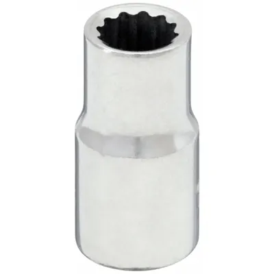 WESTWARD Socket: SAE, 1/4 in Drive Size, 1/4 in Socket Size, 12-Point, Std, Chrome - 1/4" Drive Hand Sockets