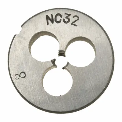 WESTWARD Alloy Steel Die, 8-32 UNC, CCT1060-124 - Pneumatics