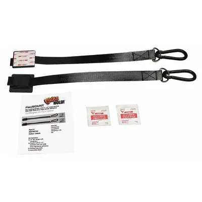 QUAKEHOLD Flex Mount Fastener, Nylon, Item to Item Bracing, 100 lb Capacity - Countertop & Desktop Equipment Straps & Brackets