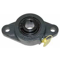SEALMASTER 2 Bolt Flange Bearing: Radial Ball, 2 in Bore, Cast Iron, Set Screws, 8 13/16 in Lg (MPN SFT-32)
