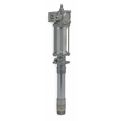 LINCOLN Air Drum Pump: Stub Pump, 3:1, 6 gpm Max. Flow Rate, 120°F Max. Fluid Temp. - Standard Dispensing Piston Drum Pumps