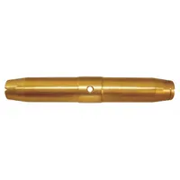 This LOOS turnbuckle pipe-style body is made of brass with #10-32 UNF threads, featuring both right-hand and left-hand thread directions for precise tension adjustment. It has a working load limit of 1,600 lb and is used in rigging, cable, and tie-rod assemblies to adjust length or tension in various positioning and lifting applications