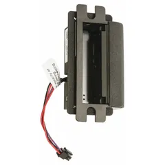 This electric strike is designed for use with cylindrical and mortise locksets in access control systems. Constructed from stainless steel, it measures 2 1/16 in wide by 4 7/8 in high and operates on 12/24V input voltage. With a Performance Duty Rating of 1 - Heavy Duty, it is suited for high-traffic commercial and industrial door applications requiring remote locking and release.