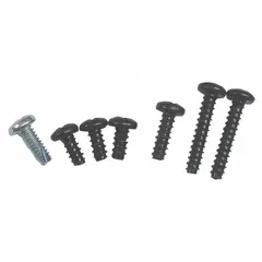 Replacement housing screw set for securing the outer casing of heat guns during maintenance or repair. Includes seven screws for reassembly of the housing assembly.