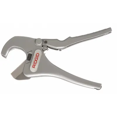 RIDGID Pipe & Tubing Cutter: 1/2 in – 1 5/8 in OD Cutting Capacity, Ratcheting Shear - Plastic Tubing & Hose Cutters