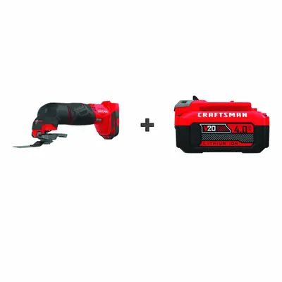 CRAFTSMAN 20V MAX OSCILLATING TOOL (MPN CMCE500B/CMCB204) - Craftsman Cordless Oscillating Tools