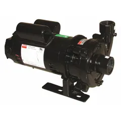 Horizontal booster pump for increasing water pressure in commercial and industrial water systems. Delivers 27 gpm at best efficiency flow with a shut-off pressure of 30 psi. Suitable for continuous-duty applications such as irrigation, wash-down stations, and process water supply.