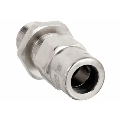 APPLETON ELECTRIC Liquid-Tight Conduit Fitting: Nickle Plated Brass, 3/4 in Trade Size, Non-Insulated - Straight Hazardous Location Liquid-Tight Conduit Fittings