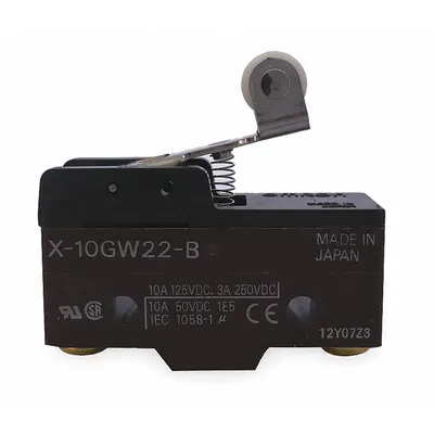OMRON Snap Action Switch: Hinge Roller Lever Actuator, 1NO/1NC - Roller-Lever Snap-Action Switches