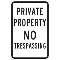 Facility Sign: Aluminum, Mounting Holes Sign Mounting, 18 in Nominal Sign Size, 0.063 in Thick (MPN T1-1072-DG_12x18)