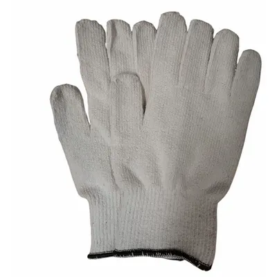 CONDOR Knit Gloves: L ( 9), Glove Hand Protection, Uncoated, 250°F Max Temp, Cotton - Uncoated Knit Gloves