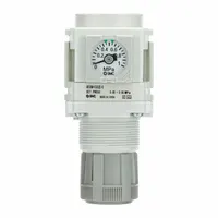 SMC Regulator: Die-Cast Aluminum, 1/2 in NPT, 7.251887 psi to 123.2821 psi, 1 MPa Max Op Pressure (MPN AR40MK-N0403-Z-D)