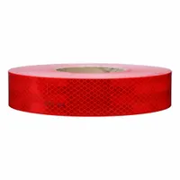 Premium Grade Reflective Tape: Red, 2 in Wd, 12 in Lg, Acrylic, 100 PK (MPN 983-72 ES)