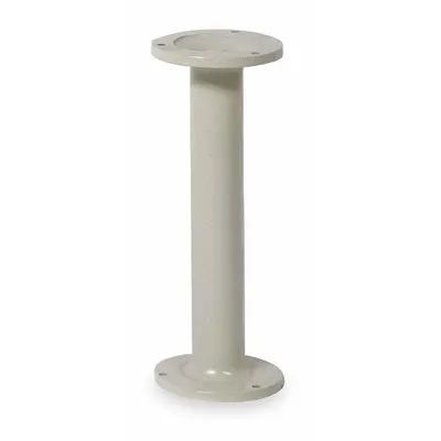 HALLOWELL 4810PT Cast Iron Round Post Pedestal, Tan Powder Coated - Pedestals for Locker Room Benches