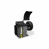 Single-phase wheel balancing machine with LED display. Accommodates rim diameters from 10 in to 24 in. Designed for balancing tire and wheel assemblies on pickup trucks in service facilities