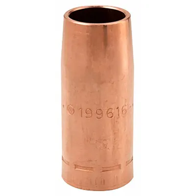 MILLER ELECTRIC FasTip Series Nozzle, 3/4 in, Straight, Copper, Standard Duty - FasTip Series Nozzles