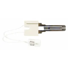 OEM replacement ignitor assembly for Whirlpool washing machines and dryers. Restores heating function in appliances that fail to heat water or air during operation.