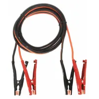 WESTWARD Booster Cable: Crimped, 4 AWG, Spring Clamp Grip, 16 ft Cable Lg, Black/Orange (MPN 5RXF6)