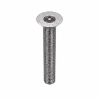 Tamper Resistant Screw: #10-32 Thread Size, 1 1/4 in Lg, Stainless Steel, Plain, Flat, 10 PK (MPN 91650)
