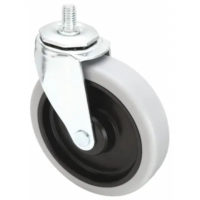 OEM Stem Caster: 5 in Wheel Dia - NSF-Listed Sanitary Threaded Stem Casters