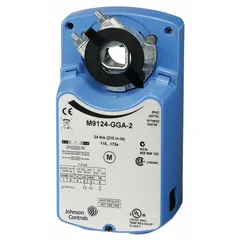 Non-spring return actuator for dampers and valves in HVAC systems. Operates on 24V AC/DC with floating point control and 0 to 10V DC output signal. Provides 210 in-lb torque over 0 to 90° stroke with CW/CCW rotation. Plug-in electrical connection compatible with building automation systems.