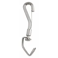 This light duty spring snap features a solid gate and steel construction. With a 1/4 in opening and 3 3/8 in overall length, it is suited for non-lifting applications such as securing ropes, chains, or straps in general tethering tasks. Not for lifting