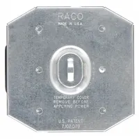 RACO Electrical Box Cover: 2 Gangs, Raised, 3/4 in Raised Ht, For Rectangular Box Shape, Steel (MPN 702R)