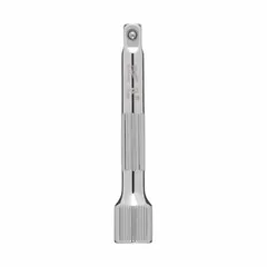 This 1/4" drive hand socket extension has a 3-inch overall length and standard type. It extends the reach of a socket wrench or ratchet to access fasteners in tight or recessed areas. Commonly used in automotive repair, machinery maintenance, and general assembly.