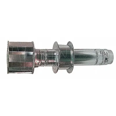Dayton Sidewall Venting Kit for Gas Heaters, 4 in Vent Dia, Galvanized Steel - Venting for Gas Wall & Ceiling Heaters