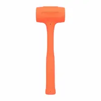 Dead Blow Hammer: Steel Handle, Textured Grip, 48 oz Head Wt, 1 3/4 in_2 1/8 in Hammer Face Dia (MPN J57-533A)