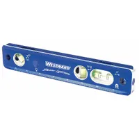 WESTWARD Torpedo Level: Level, Plumb & 45° Angle, 9 in Overall Lg, Side Read Only, Rare Earth – 4 (MPN 32ZU63)