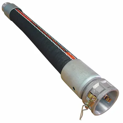 BOSTON EHP519-24-100-25-CE Nitrile Blend Petroleum Hose Assembly - Nitrile Blend Petroleum Hose Assemblies with Corrugated Nitrile Blend Cover
