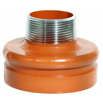 GRUVLOK Grooved Pipe Fitting, 3 in x 2 in, Ductile Iron, 300 psi @ 150° F - Grooved Pipe Fittings
