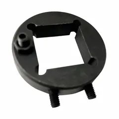 This depth stop collar is a replacement component for power punching tools. It controls the depth of the punch stroke to maintain consistent hole depth in metalworking applications. Designed for use with compatible tool assemblies, it ensures accurate depth control during punching operations.