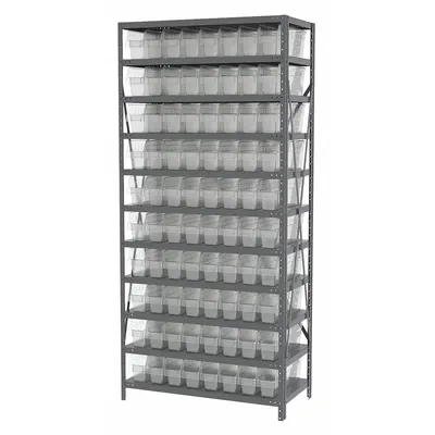 AKRO-MILS AS1879048SC Metal Stationary Bin Shelving with Open-Front Bins