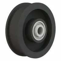 BREWER MACHINE & GEAR Flat Belt Idler Pulley: 41/64 in Bore, 4.5 in OD, Cast Iron, Ball Bearing (MPN P2B)