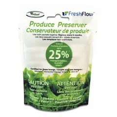 This replacement pocket secures the produce preserver filter inside compatible refrigerators and freezers. It helps maintain proper humidity and freshness for stored fruits and vegetables.