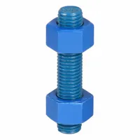 USA FASTENER Fully Threaded Stud: 3/4"-10 Thread Size, Steel, Grade B7, PTFE Coated, 4 PK (MPN B7-.75-3.75)